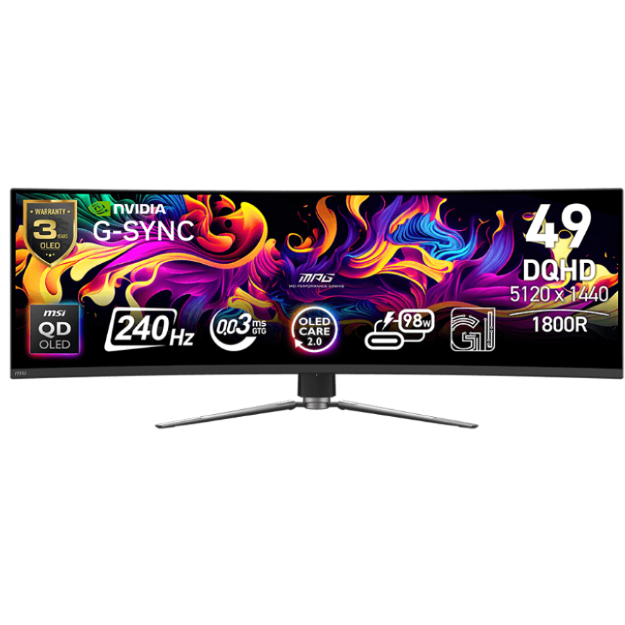 Монитор MSI 49" MPG 491CQPX QD-OLED - 9S6-3FA84T-022