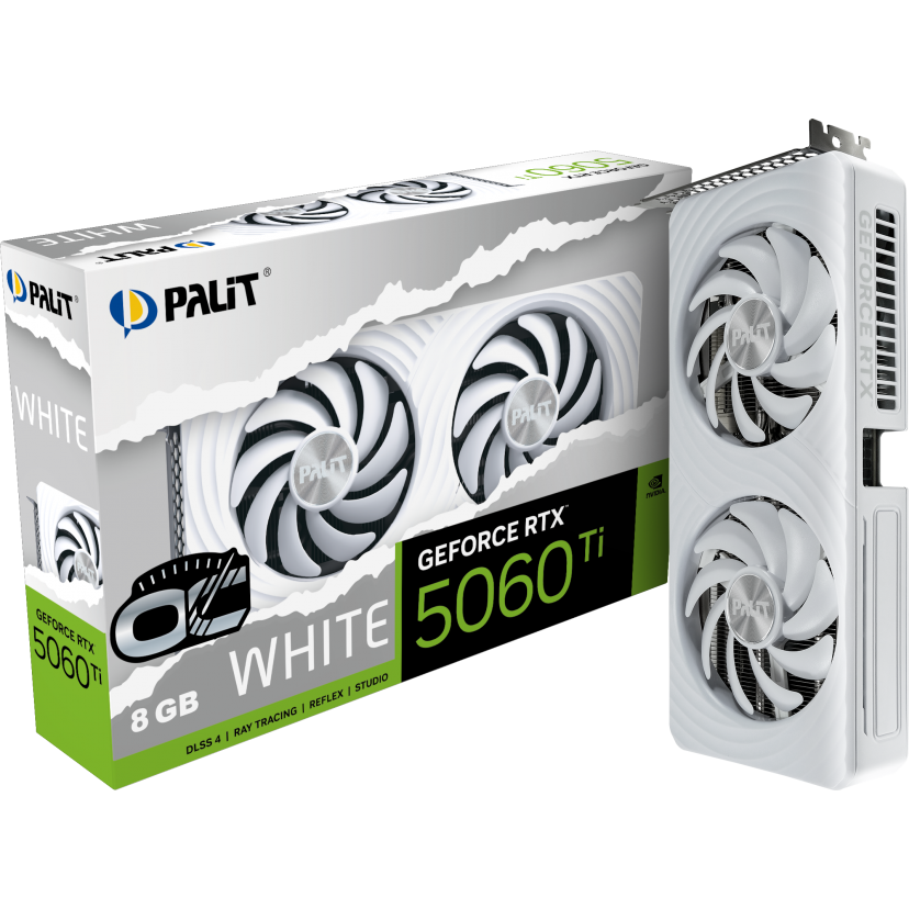 Видеокарта NVIDIA GeForce RTX 5060 Ti Palit White OC 8Gb (NE7506TU19P1-GB2062M) - фото 11
