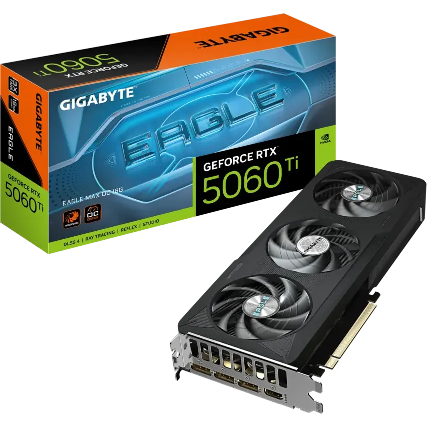 Видеокарта NVIDIA GeForce RTX 5060 Ti Gigabyte EAGLE MAX OC 16Gb (GV-N506TEAGLEMAX OC-16GD) - фото 9