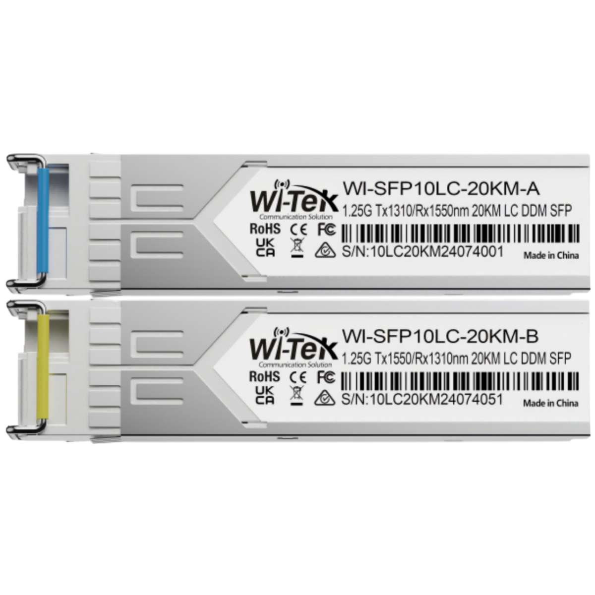 Трансивер Wi-Tek WI-SFP10LC-20KM, 2 шт.