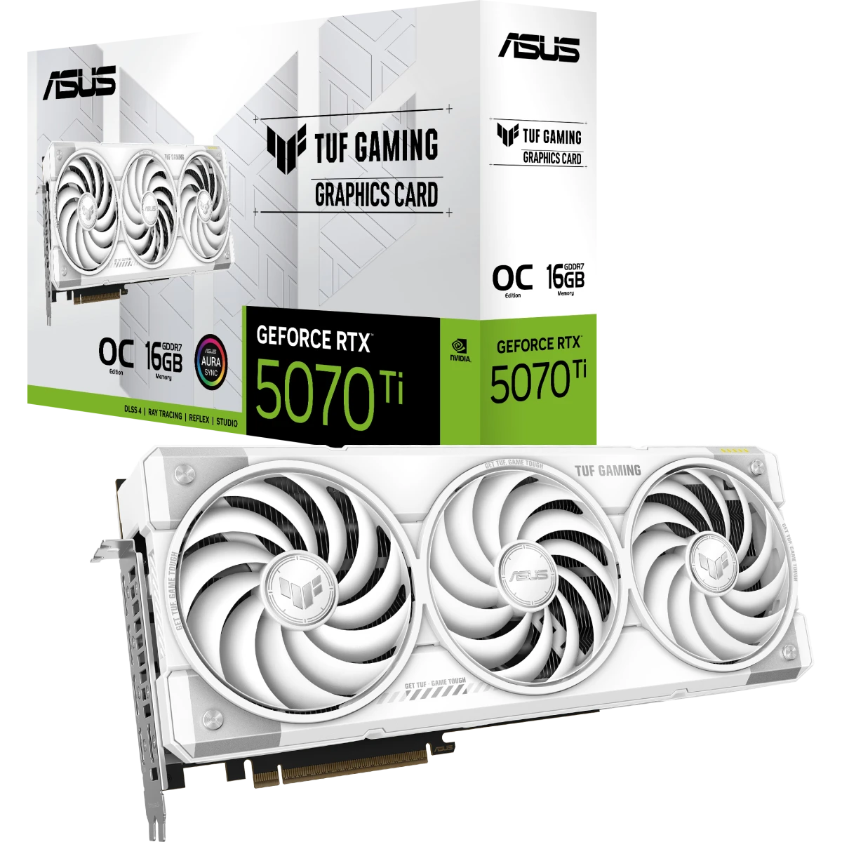 Видеокарта NVIDIA GeForce RTX 5070 Ti ASUS TUF Gaming OC White 16Gb (TUF-RTX5070TI-O16G-WHITE-GAMING) - фото 10