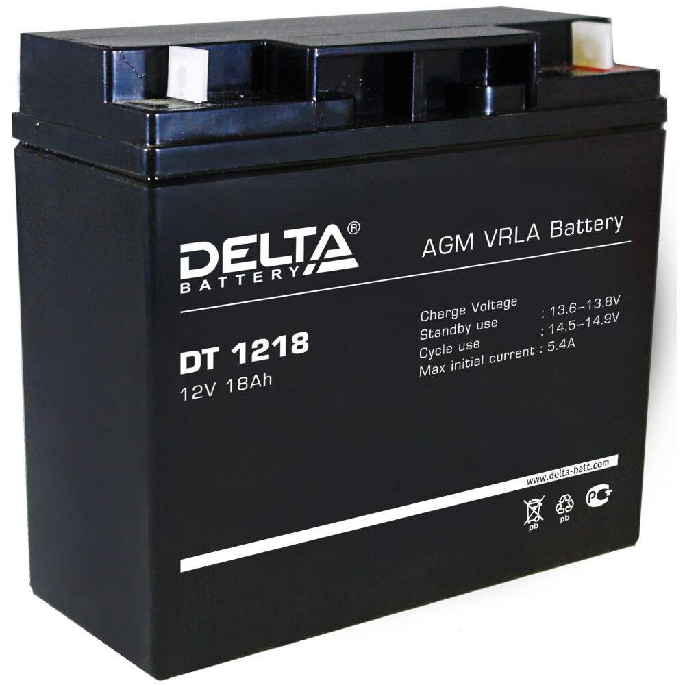 Аккумуляторная батарея Delta DT1218
