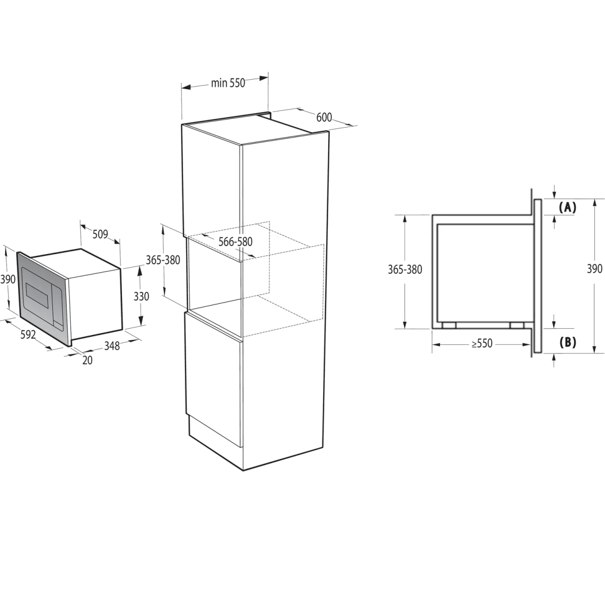 Встраиваемая микроволновая печь Gorenje BM235G1SYW - фото 6