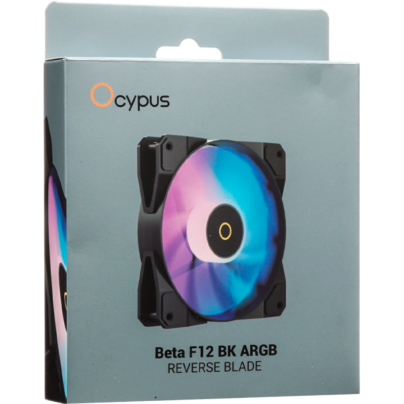 Вентилятор для корпуса Ocypus Beta F12 BK ARGB REVERSE BLADE - Beta-F12-BK1AM01X-GL - фото 4