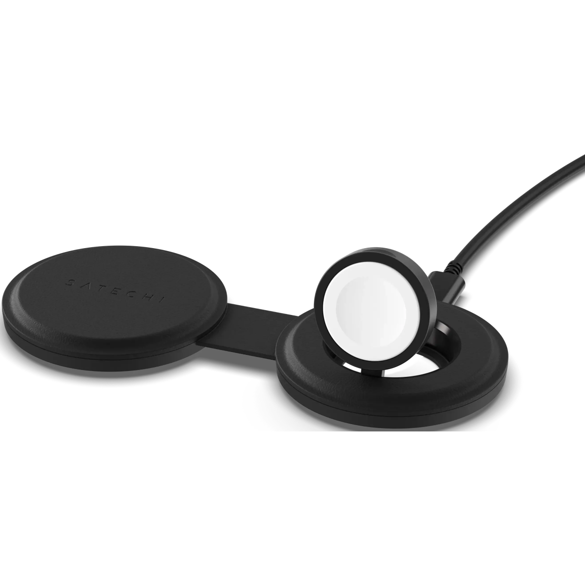 Беспроводное зарядное устройство Satechi OntheGo 2-in-1 Black - ST-QTG21K