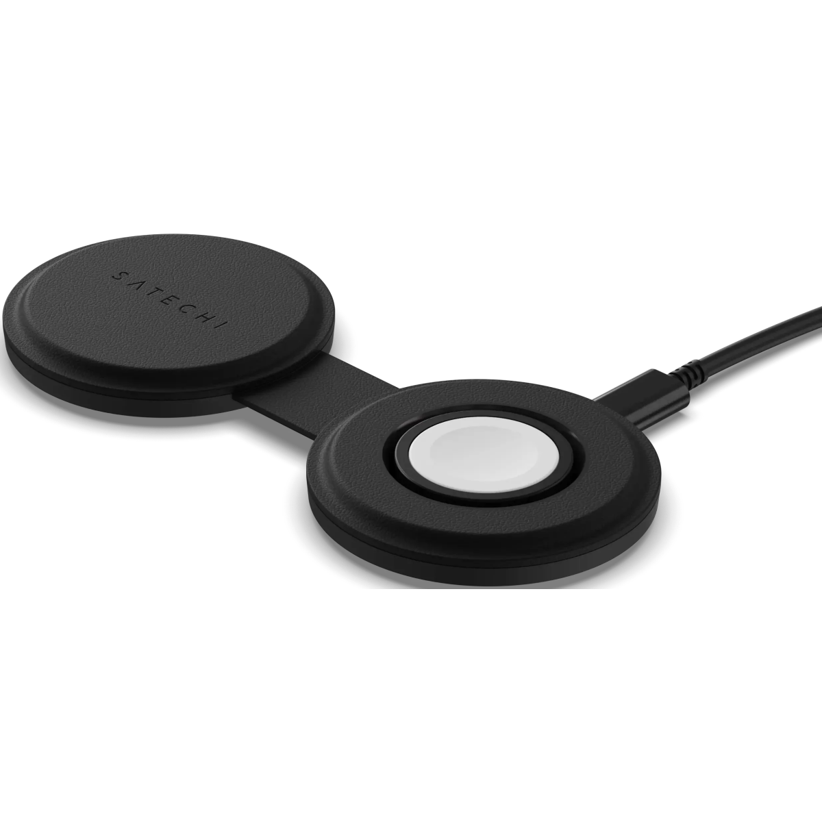 Беспроводное зарядное устройство Satechi OntheGo 2-in-1 Black - ST-QTG21K - фото 2