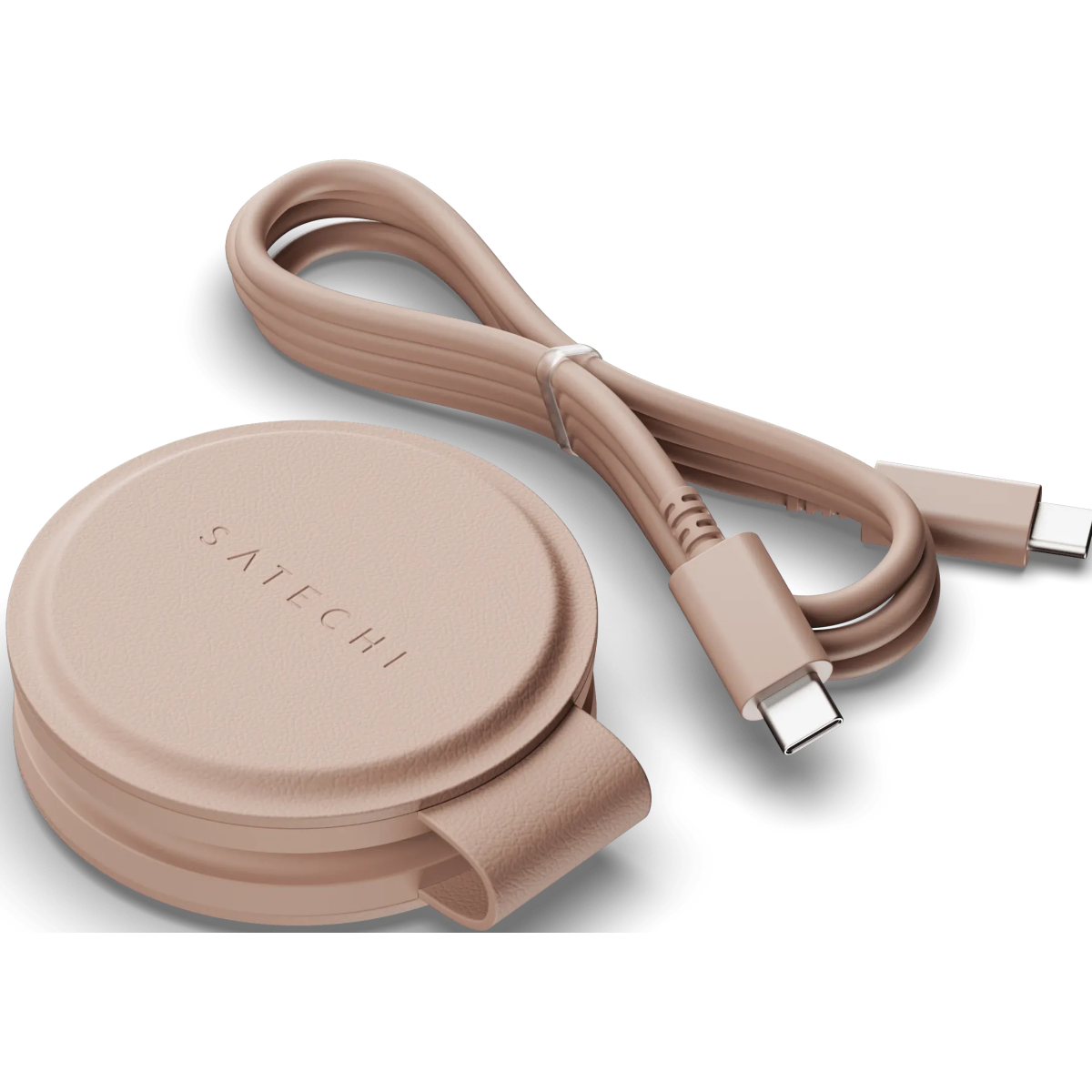 Беспроводное зарядное устройство Satechi OntheGo 2-in-1 Desert Rose - ST-QTG21R - фото 4