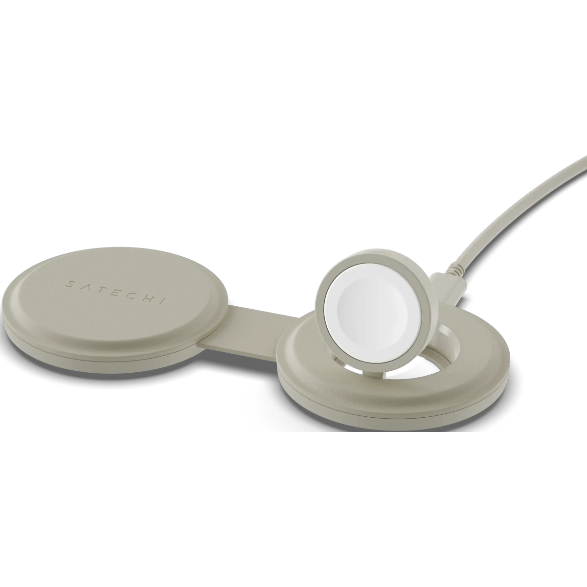 Беспроводное зарядное устройство Satechi OntheGo 2-in-1 Sand - ST-QTG21W