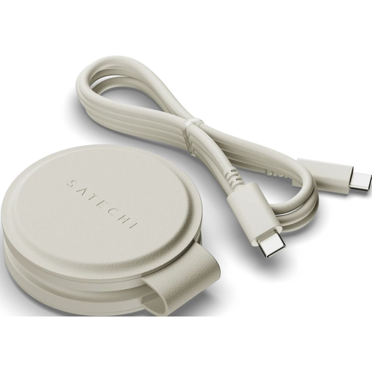 Беспроводное зарядное устройство Satechi OntheGo 2-in-1 Sand - ST-QTG21W - фото 4