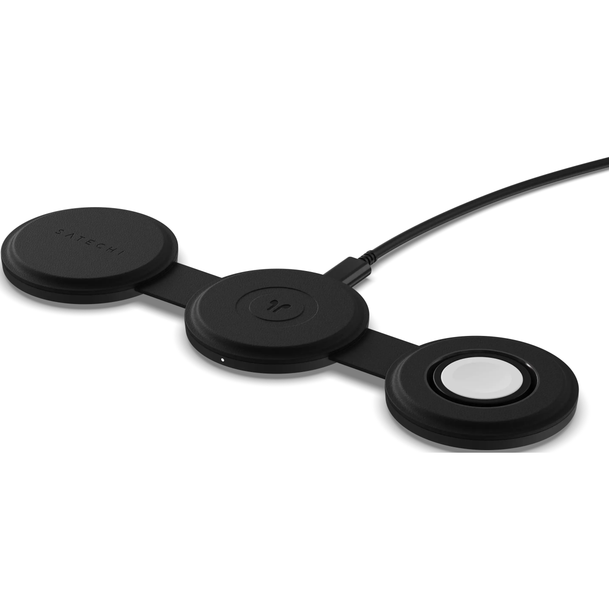 Беспроводное зарядное устройство Satechi OntheGo 3-in-1 Black - ST-QTG31K