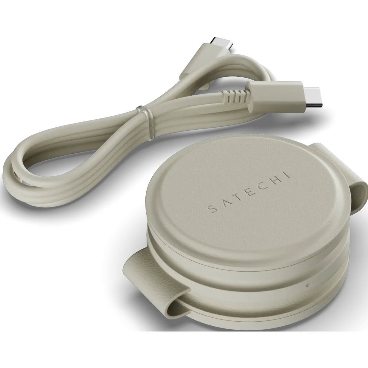 Беспроводное зарядное устройство Satechi OntheGo 3-in-1 Sand - ST-QTG31W - фото 4