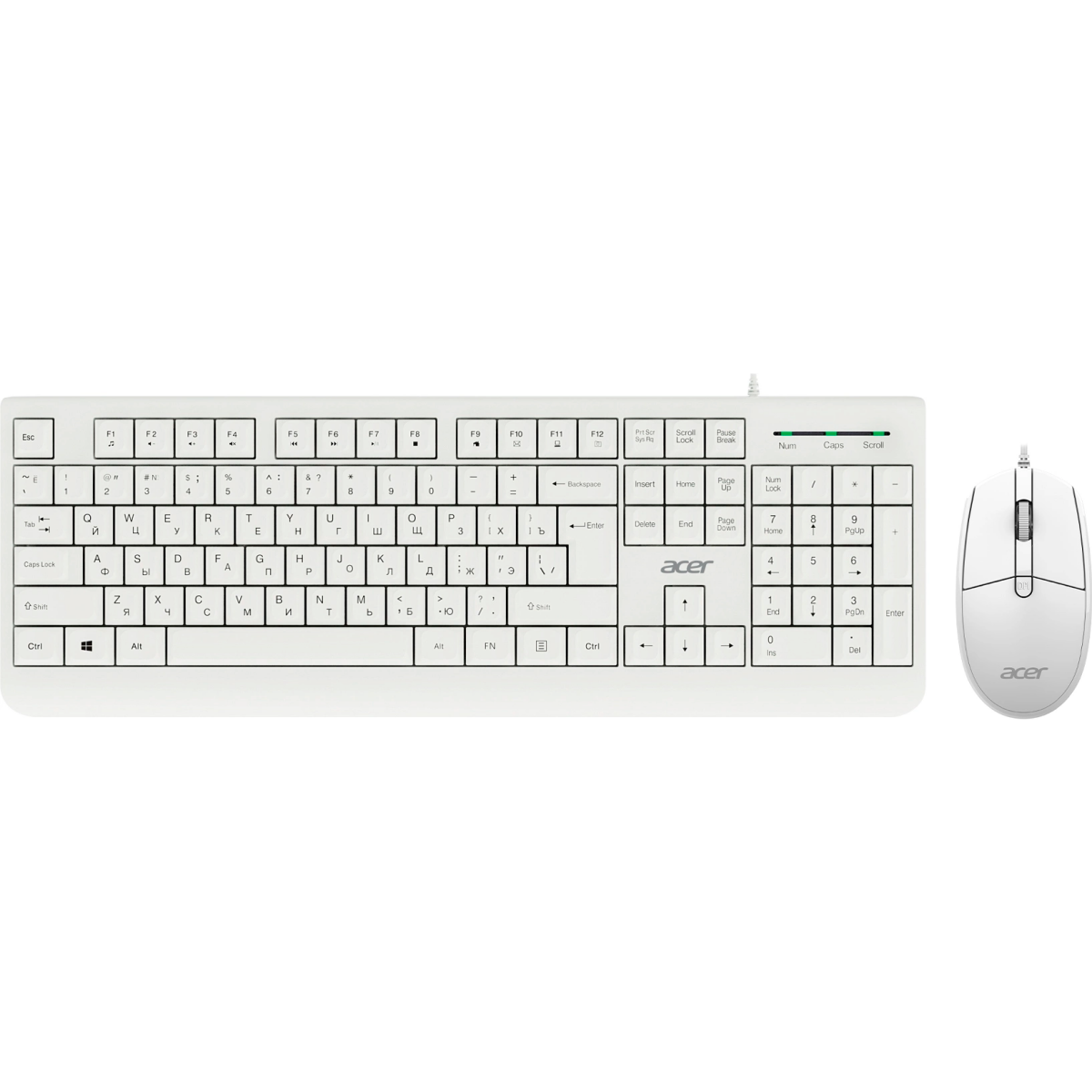 Клавиатура + мышь Acer OCC400 White - ZL.ACCCC.014