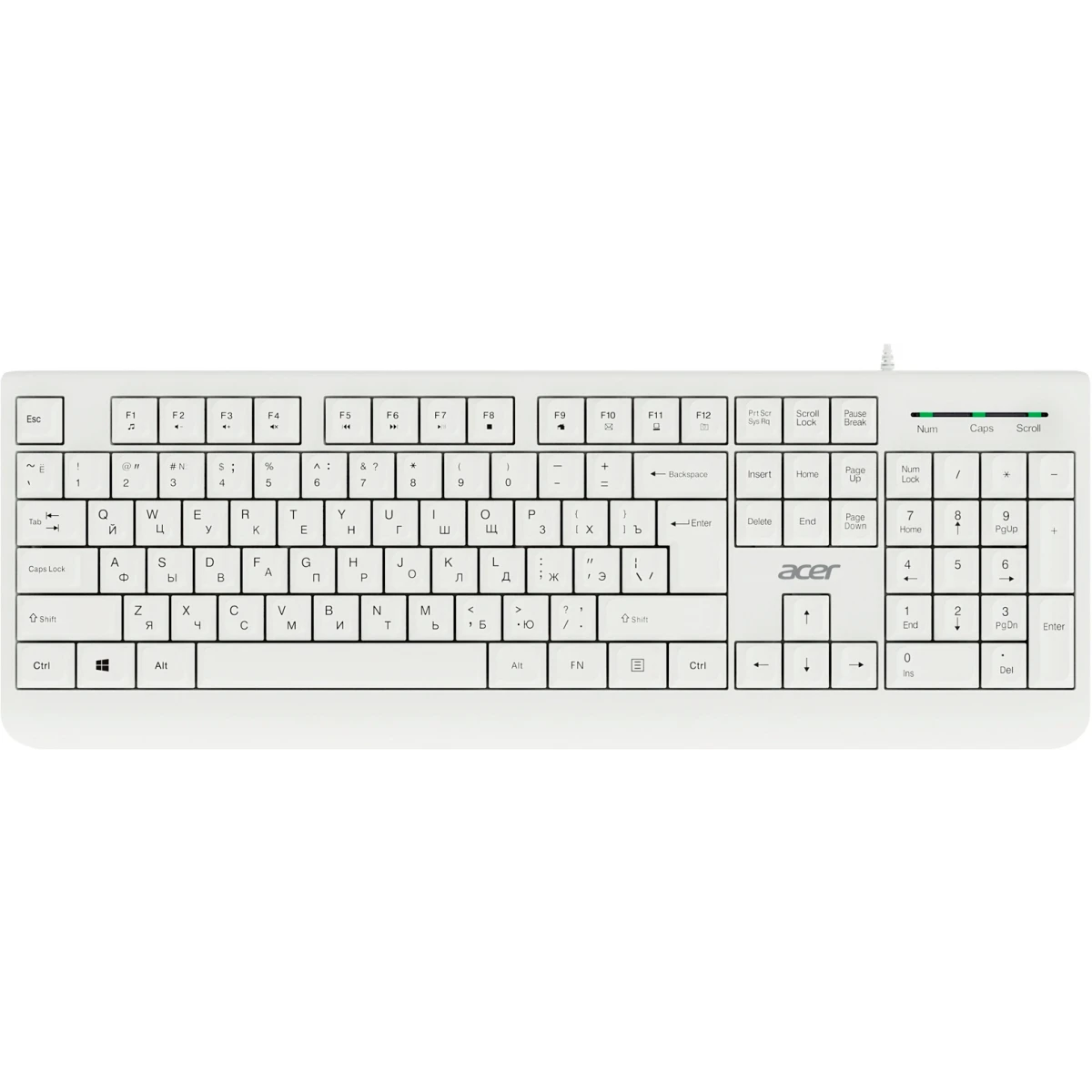 Клавиатура + мышь Acer OCC400 White - ZL.ACCCC.014 - фото 2