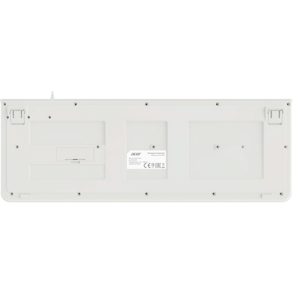 Клавиатура + мышь Acer OCC400 White - ZL.ACCCC.014 - фото 3
