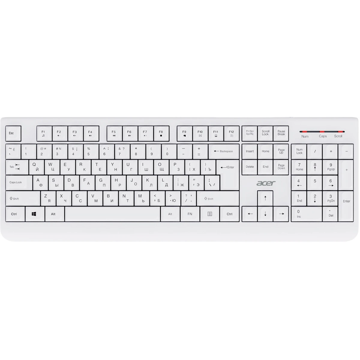 Клавиатура + мышь Acer OCC401 White - ZL.ACCCC.017 - фото 2