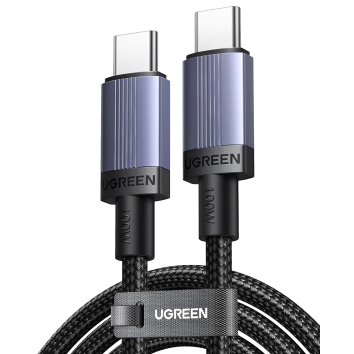 Кабель USB Type-C - USB Type-C, 2м, UGREEN L528 Space Gray - 65833