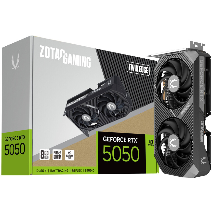 Видеокарта NVIDIA GeForce RTX 5050 Zotac Twin Edge 8Gb (ZT-B50500E-10M) - фото 7