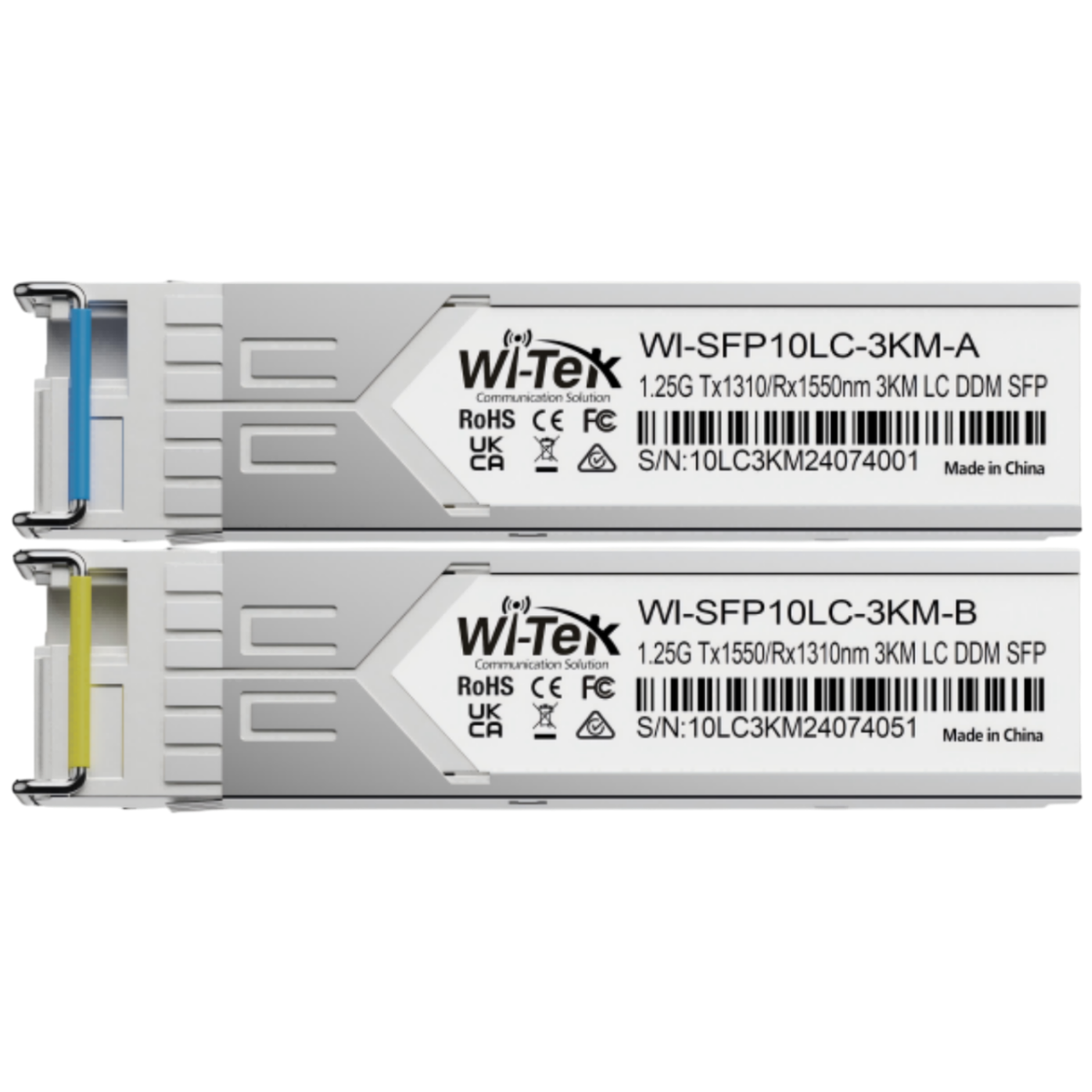 Трансивер Wi-Tek WI-SFP10LC-3KM, 2 шт.