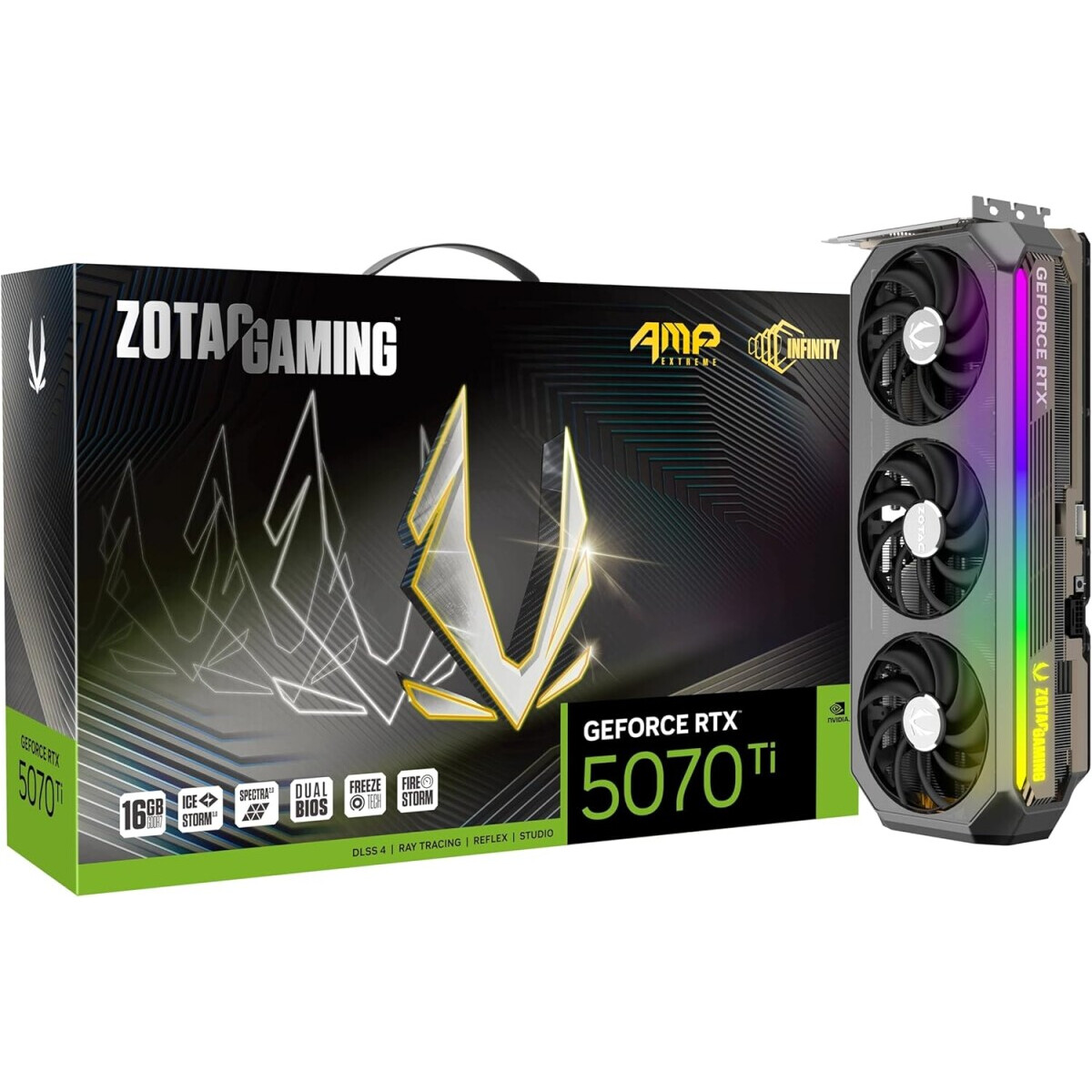 Видеокарта NVIDIA GeForce RTX 5070 Ti Zotac AMP Extreme INFINITY 16Gb (ZT-B50710B-10P) - фото 7