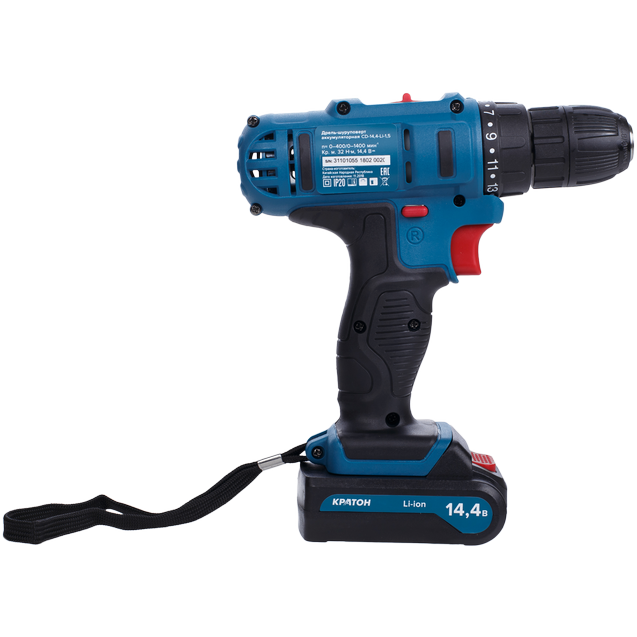 Дрель КРАТОН CD-14,4-Li-1,5 - 3 11 01 055 - фото 2