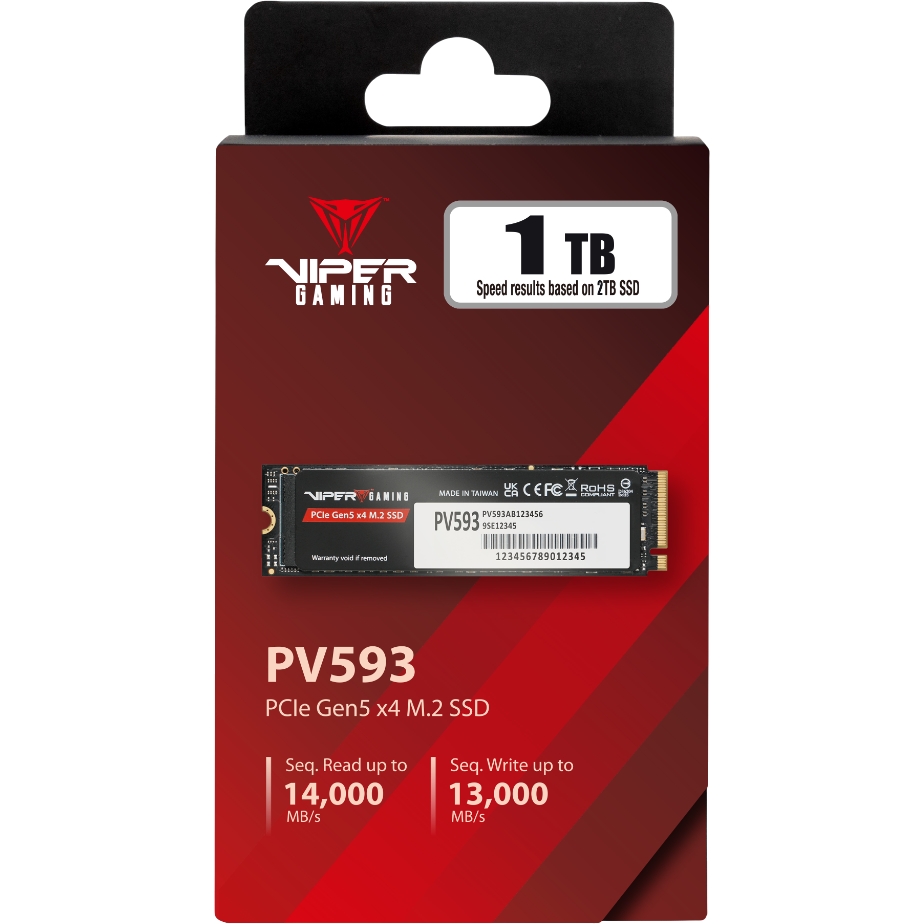 Накопитель SSD 1Tb Patriot Viper PV593 (PV593P1TBM28H) - фото 4