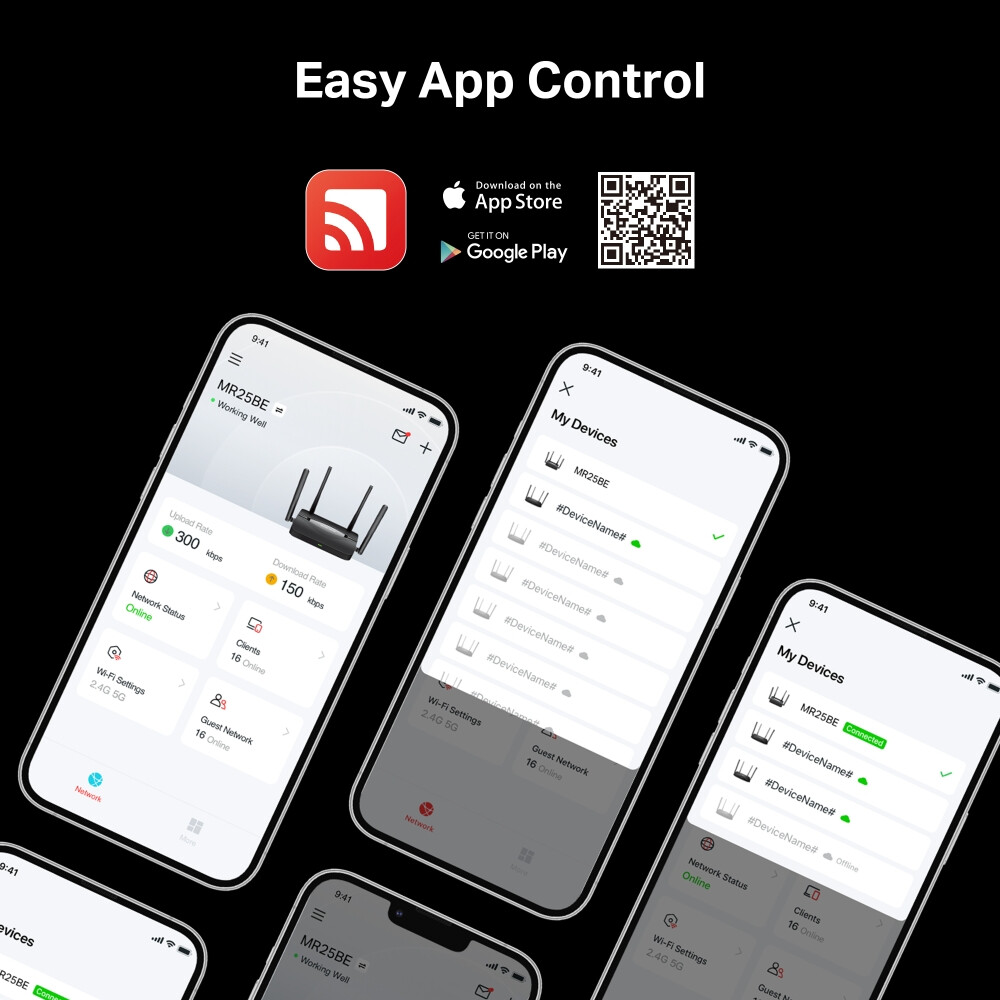 Wi-Fi маршрутизатор (роутер) Mercusys MR25BE - фото 10