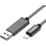 Кабель USB/USB Type-C - Lightning, 1м, PERO DC-07 Gray (PRDC-07UTL1MS)