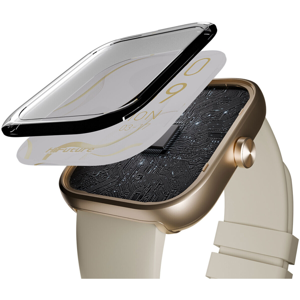 Умные часы HiFuture LUME Champagne Gold - фото 3
