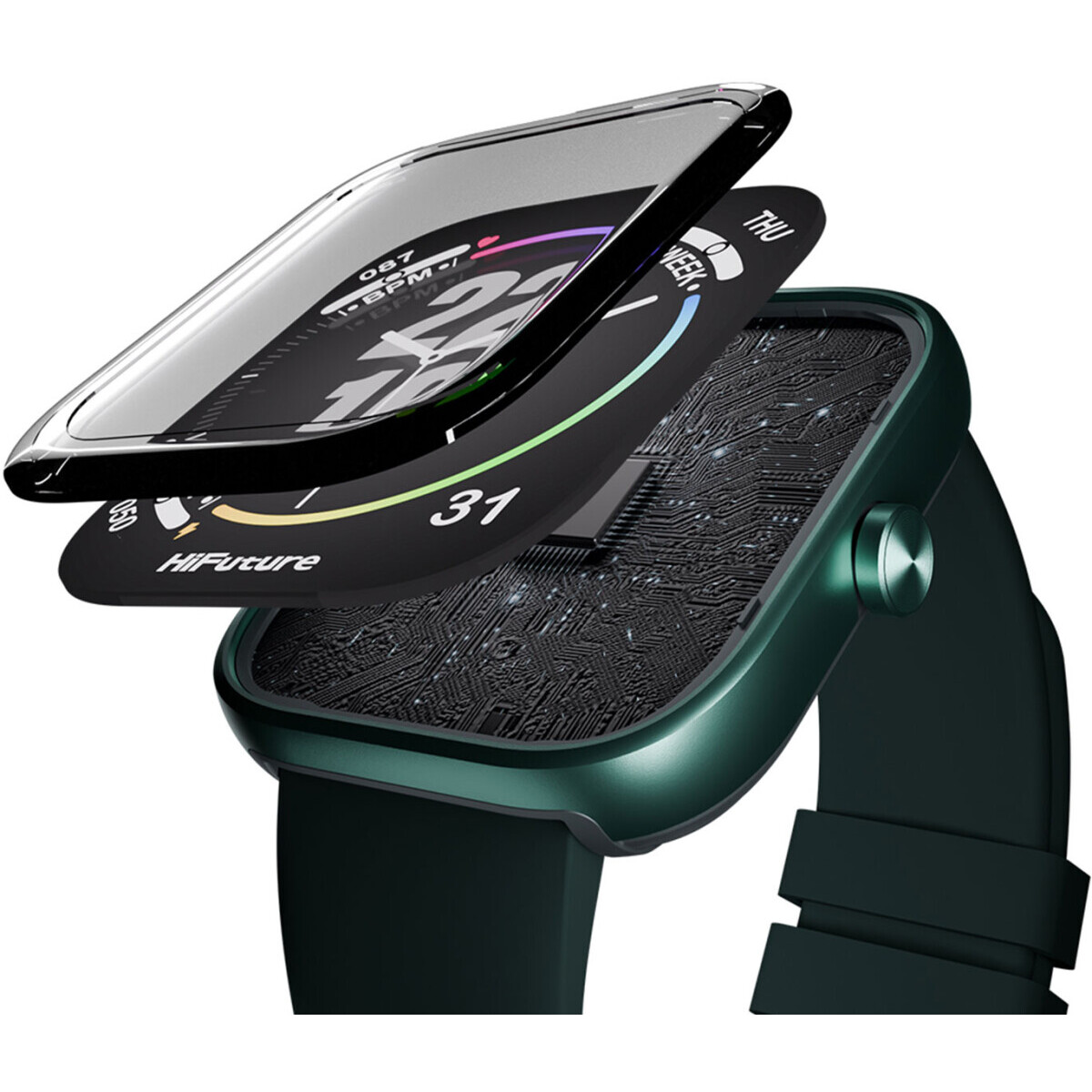 Умные часы HiFuture LUME Emerald Green - фото 3