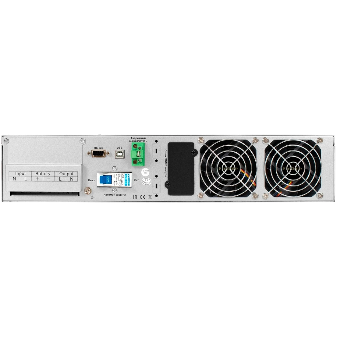 ИБП ExeGate PowerExpert ULS-575-10kVA.LCD.AVR.T.USB.RS232.SNMP.2U - EX296960RUS - фото 3