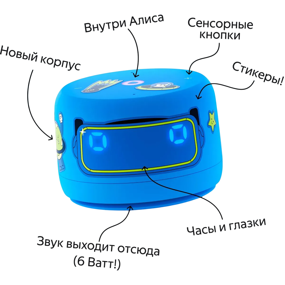 Умная колонка Яндекс Станция Лайт 2 Синий (YNDX-00026BLU) - фото 4