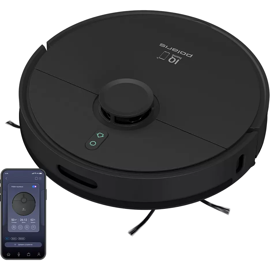 Робот-пылесос Polaris PVCR 4500 WI-FI IQ Home Black