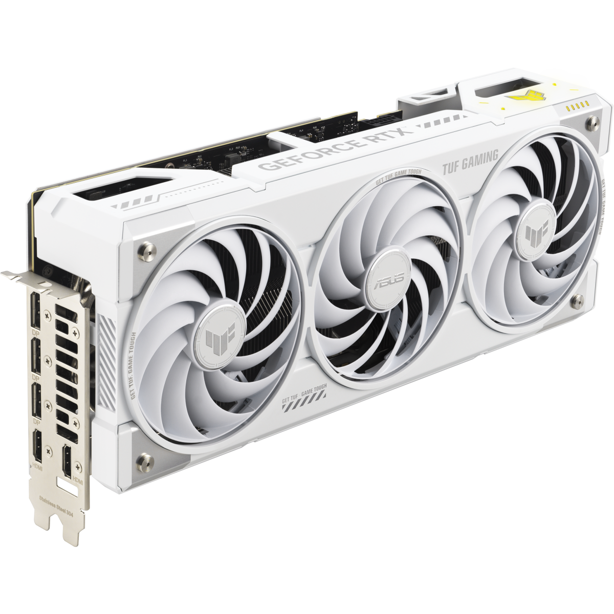 Видеокарта NVIDIA GeForce RTX 5070 Ti ASUS TUF Gaming BTF White OC 16GB (TUF-RTX5070TI-O16G-BTF-WHITE)