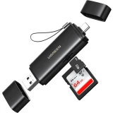 Кардридер UGREEN 2-in-1 SD 4.0 Card Reader Black (CM803) (65024)