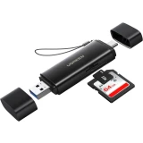 Кардридер UGREEN 2-in-1 SD 4.0 Card Reader Black (CM803) (65024)