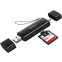 Кардридер UGREEN 2-in-1 SD 4.0 Card Reader Black (CM803) - 65024 - фото 2