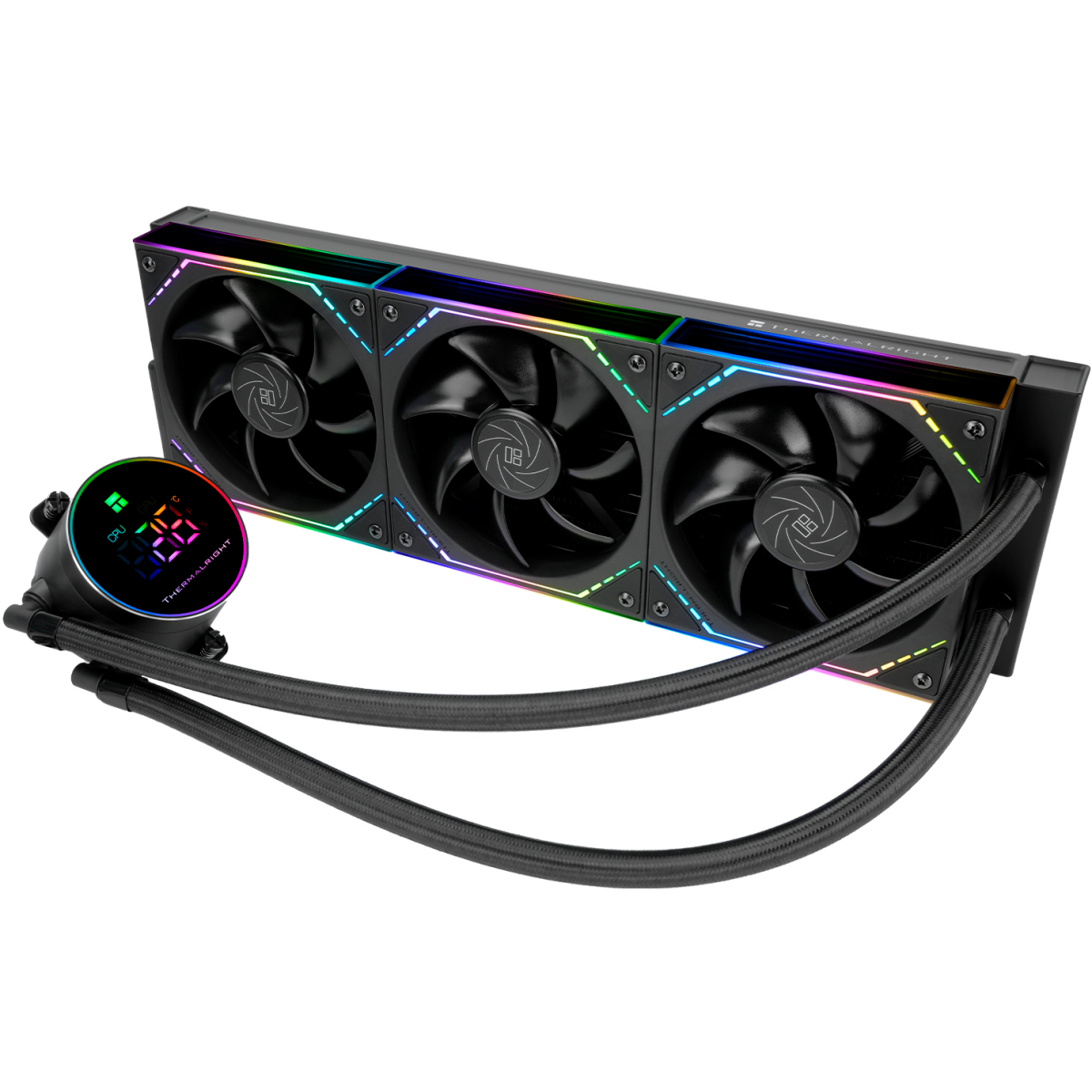 Система жидкостного охлаждения Thermalright Frozen Magic 360 Digital ARGB Black V2 - TRFM360DABV2