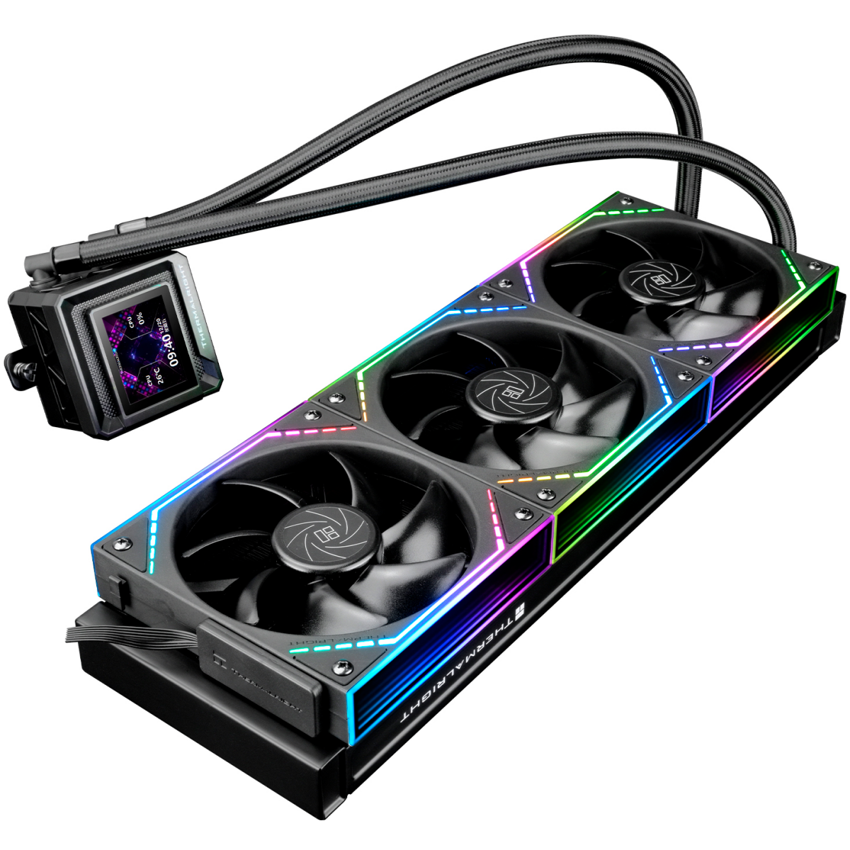 Система жидкостного охлаждения Thermalright Frozen Warframe 360 SE ARGB Black V2 - TRFWSE360ABV2 - фото 3
