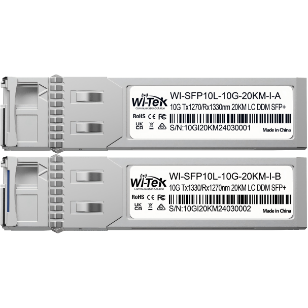 Трансивер Wi-Tek WI-SFP10L-10G-20KM-I, 2 шт.