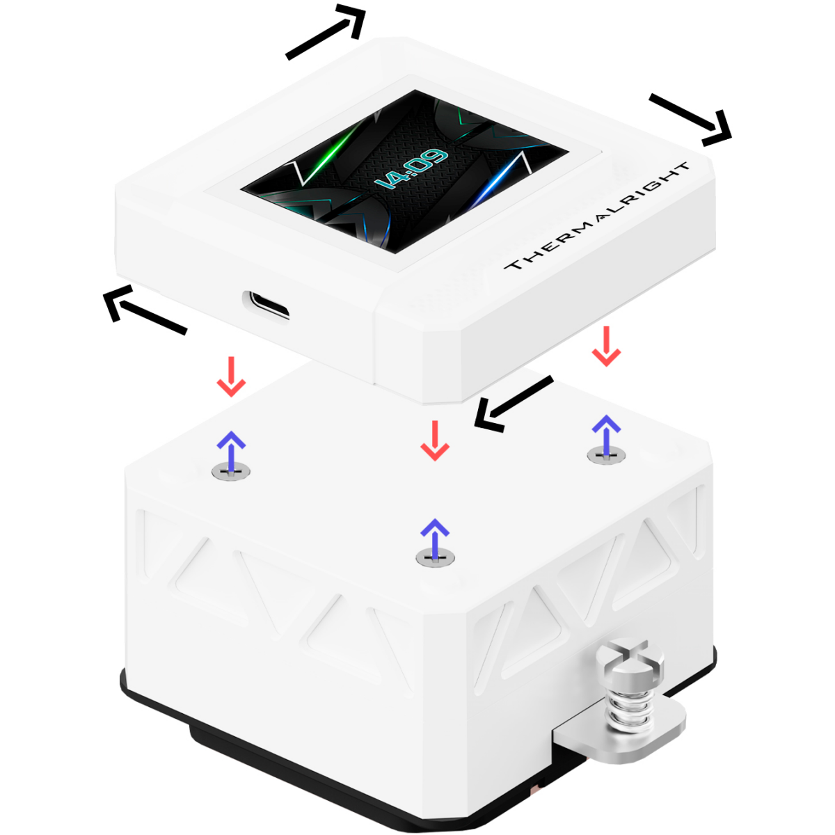 Система жидкостного охлаждения Thermalright Frozen Warframe 360 SE ARGB White V2 - TRFWSE360AWV2 - фото 6