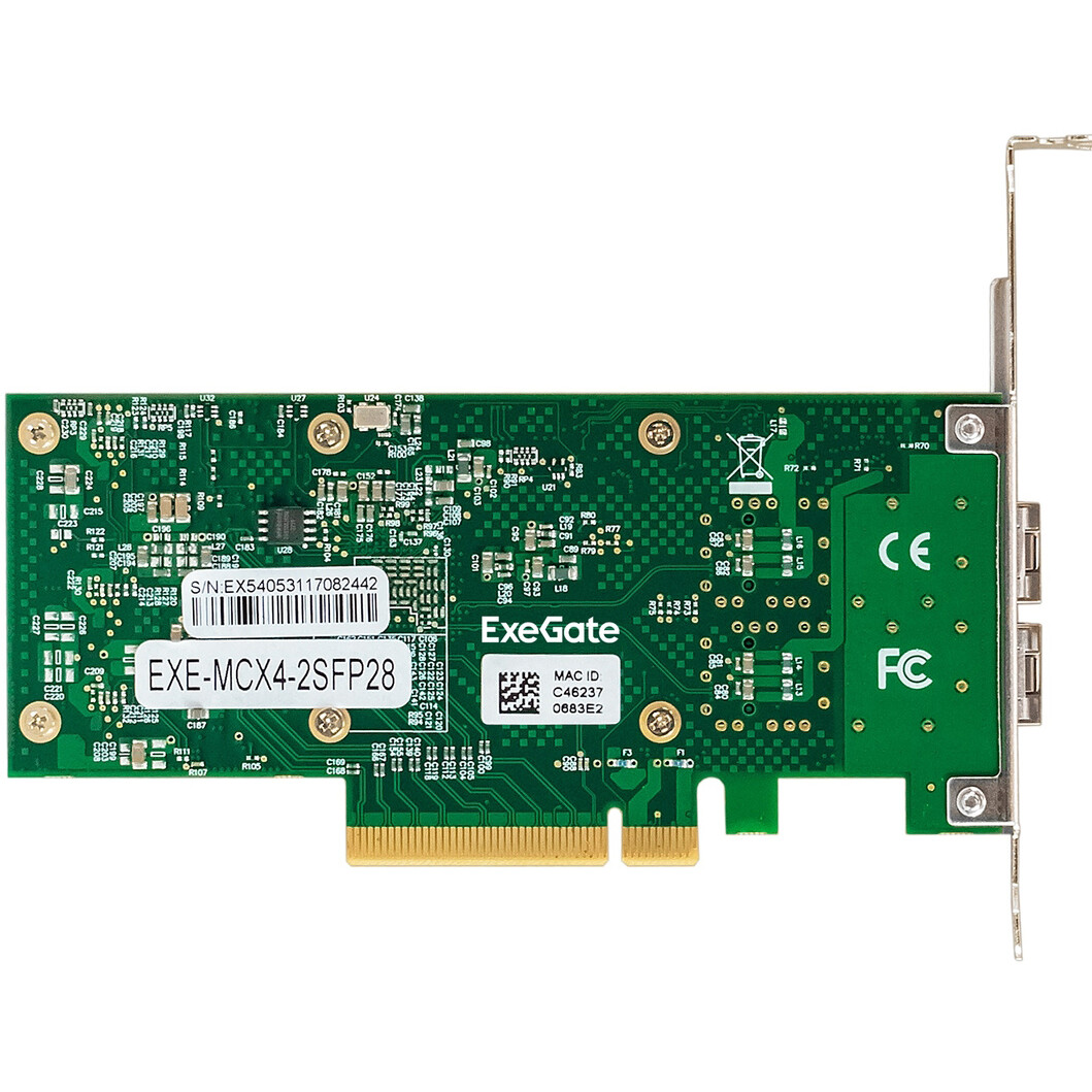 Сетевая карта ExeGate EXE-MCX4-2SFP28 - EX299018RUS - фото 5