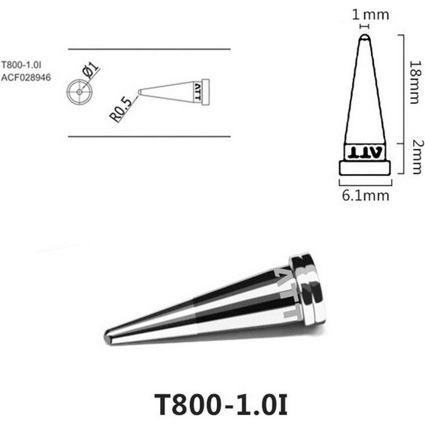 Жало Atten T800-1.0I - ACF028946