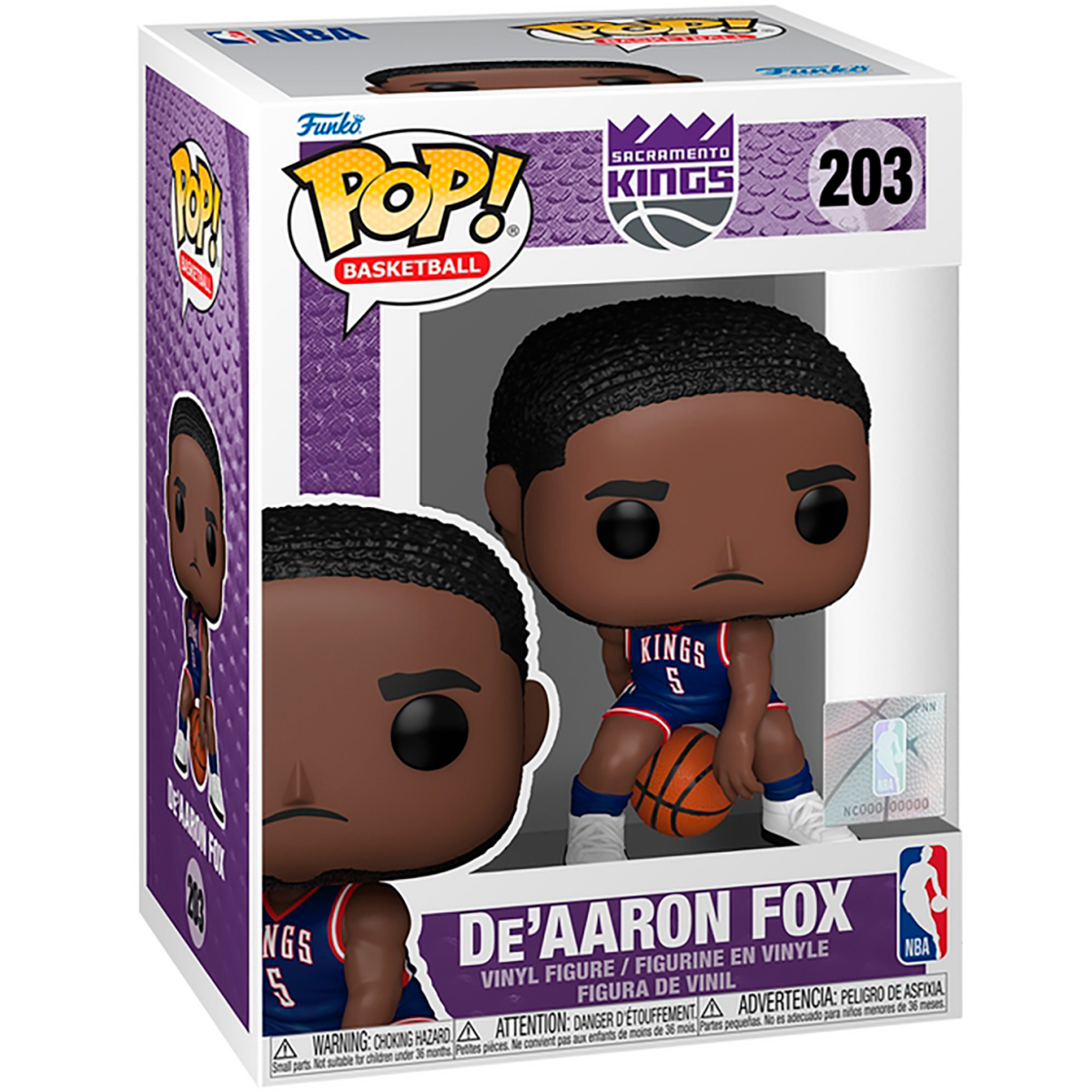 Фигурка Funko POP! NBA Kings De'Aaron Fox (City Edition 24-25) - 83846 - фото 2
