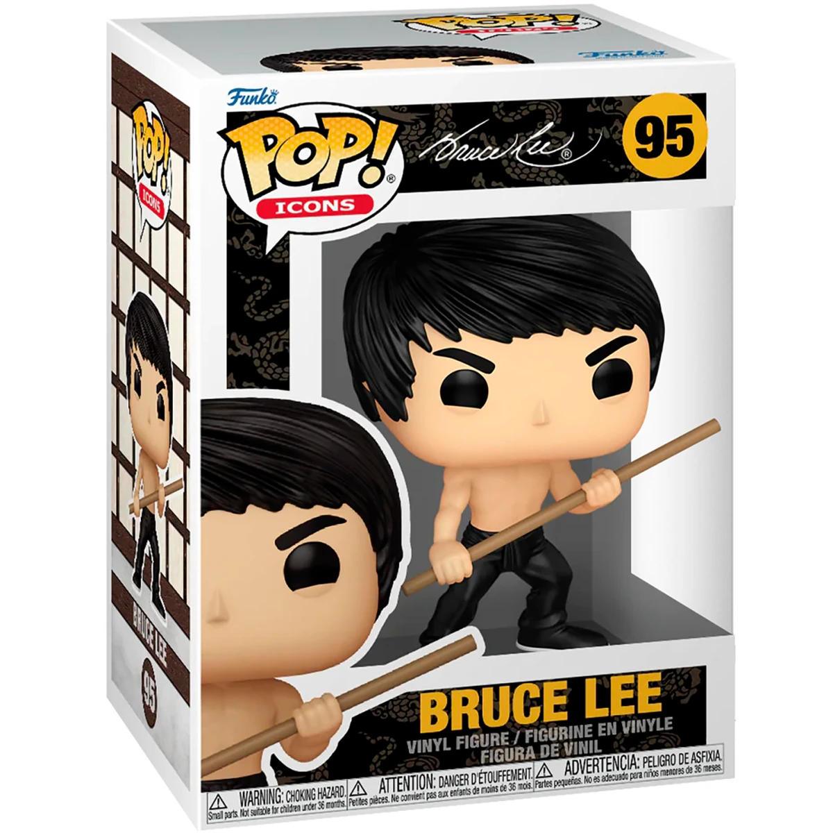 Фигурка Funko POP! Icons Bruce Lee Bruce Lee (Dynamic) - 86522 - фото 2