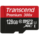 ..... Карта памяти 128Gb MicroSD Transcend + SD адаптер (TS128GUSDU1) Б/У