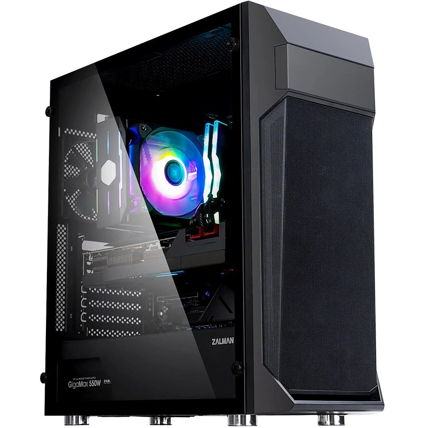 ..... Корпус Zalman Z1 Plus Black (0954) Б/У нет верхней пылевой сетки