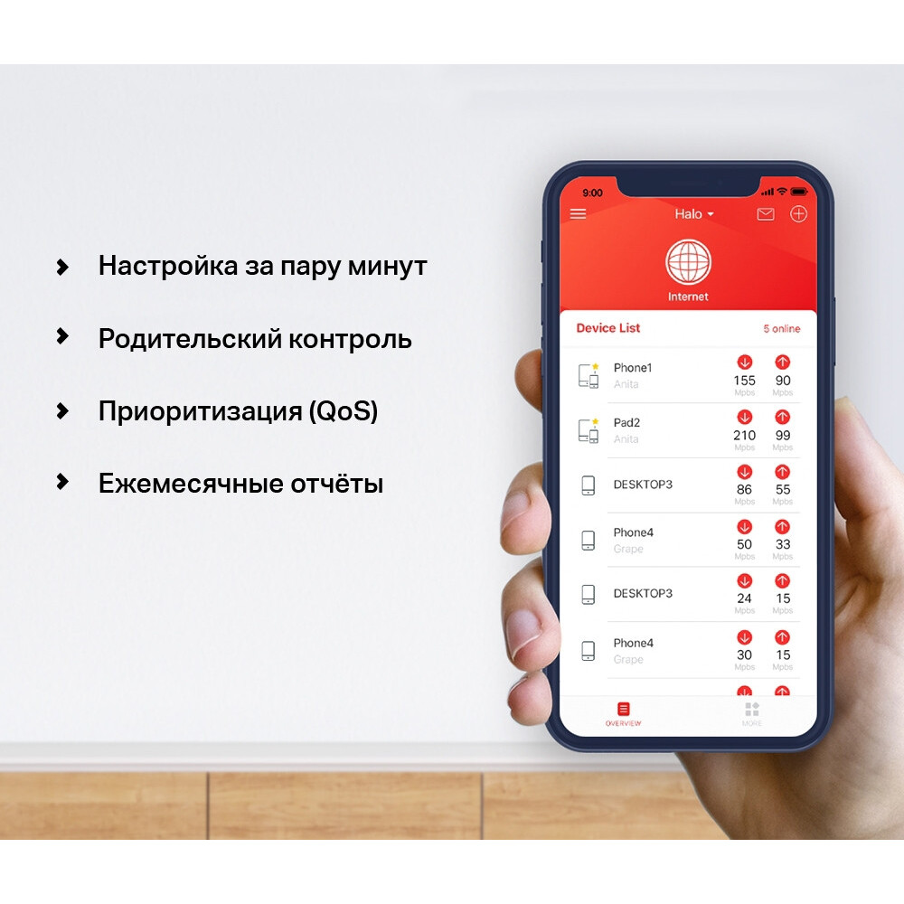 Mesh система Mercusys Halo H30G (3 шт.) - Halo H30G(3-PACK) - фото 8