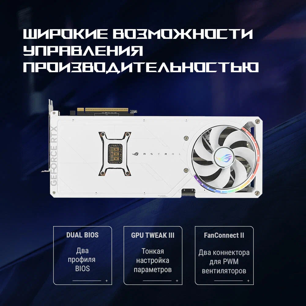 Видеокарта NVIDIA GeForce RTX 5080 ASUS ROG Astral White OC 16GB (ROG-ASTRAL-RTX5080-O16G-WHITE) - фото 19