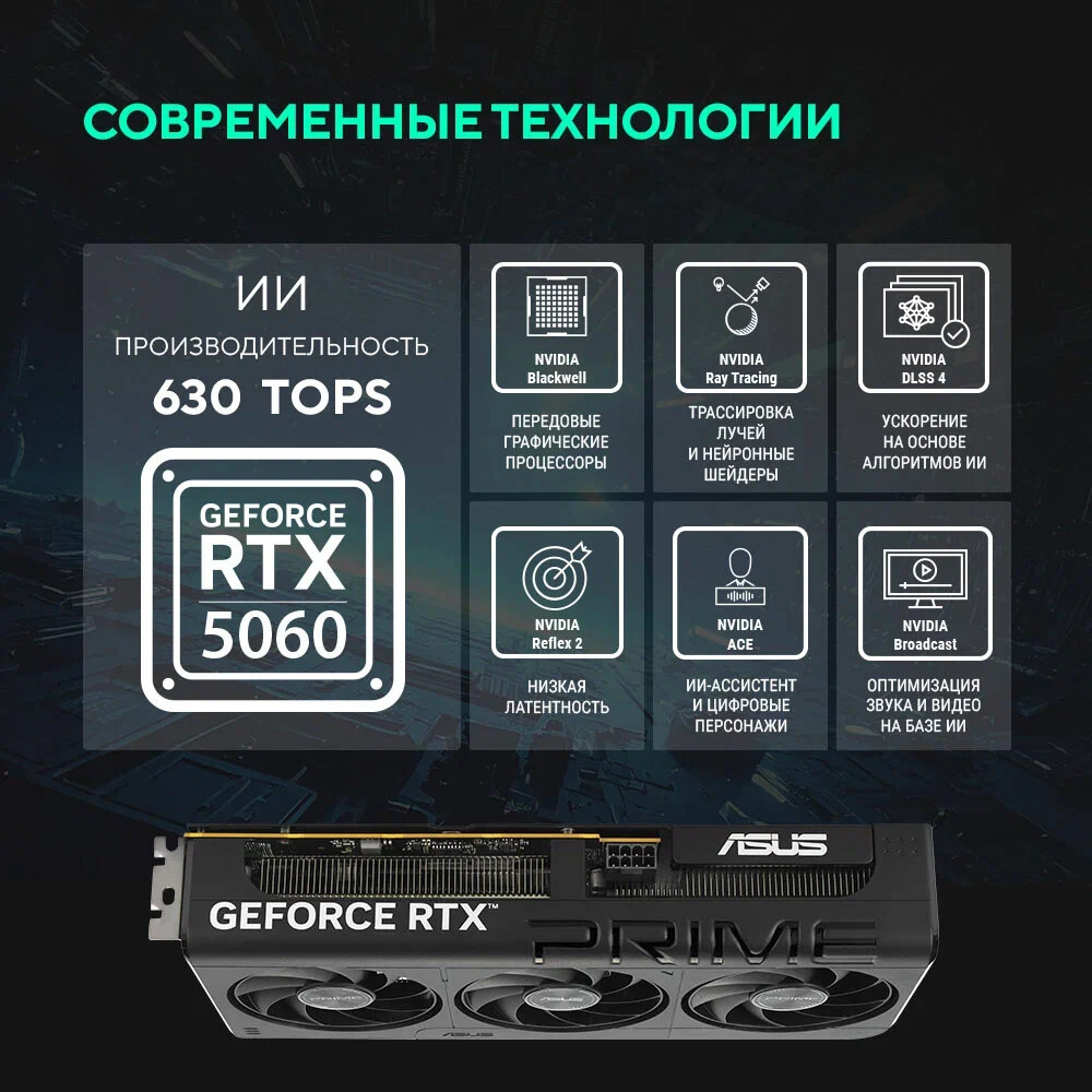 Видеокарта NVIDIA GeForce RTX 5060 ASUS PRIME OC 8Gb (PRIME-RTX5060-O8G) - фото 14