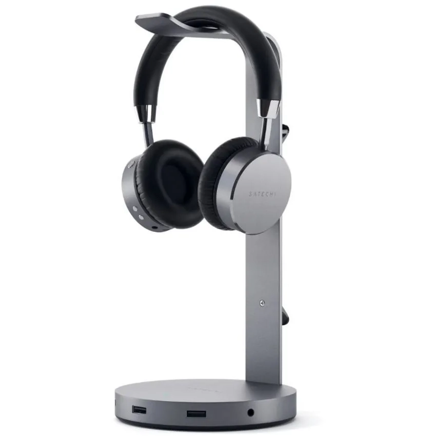 Подставка для наушников Satechi Headphone Holder with USB Hub Space Gray - ST-UCHSHM